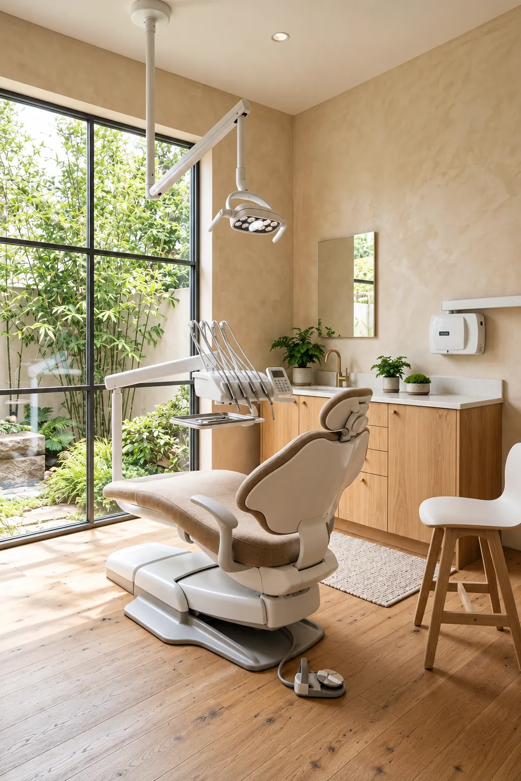 Tedavi uygulaması için hazırlanmış klinik ünitesi